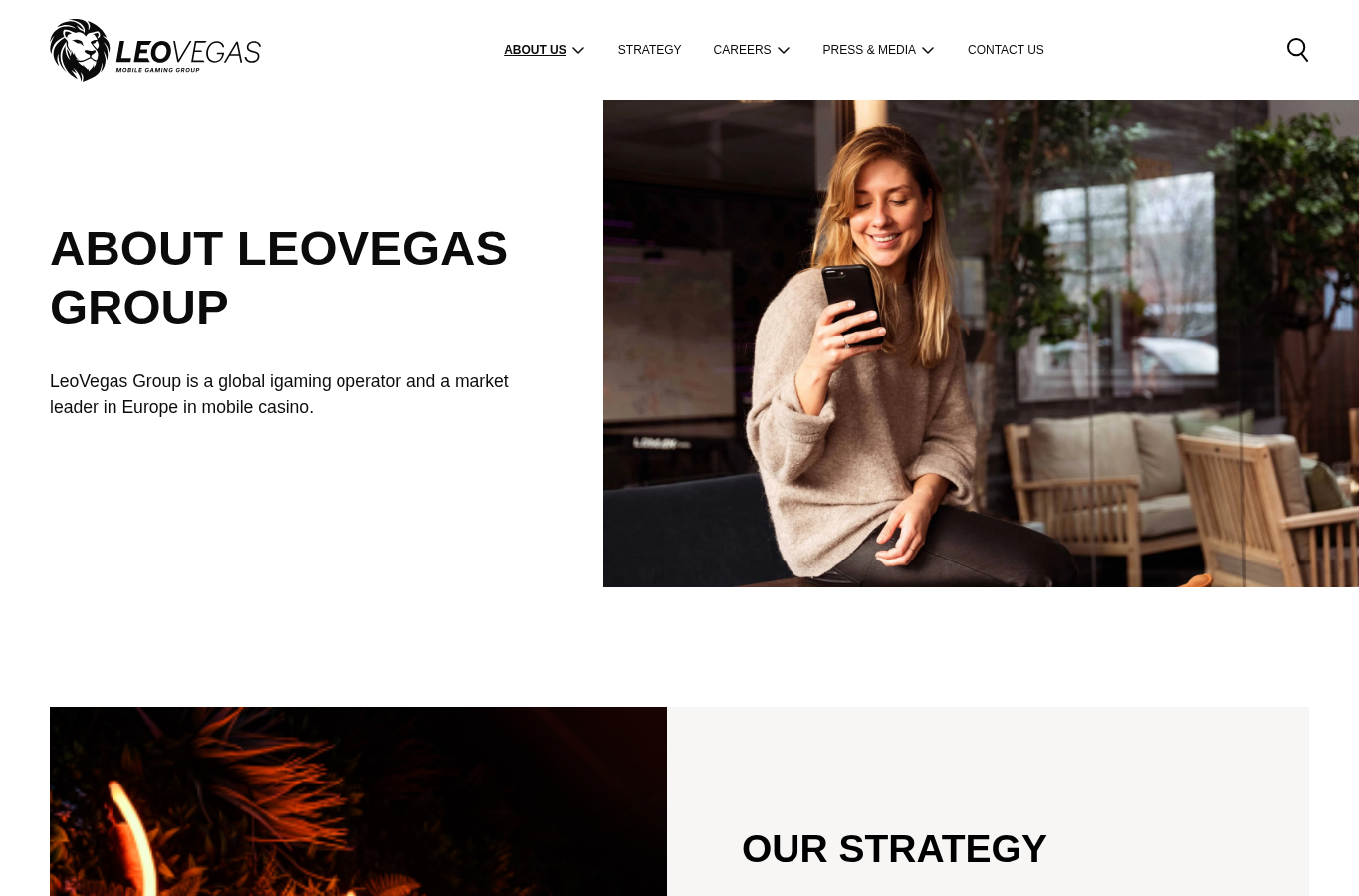 Dated capture of the official LeoVegas source